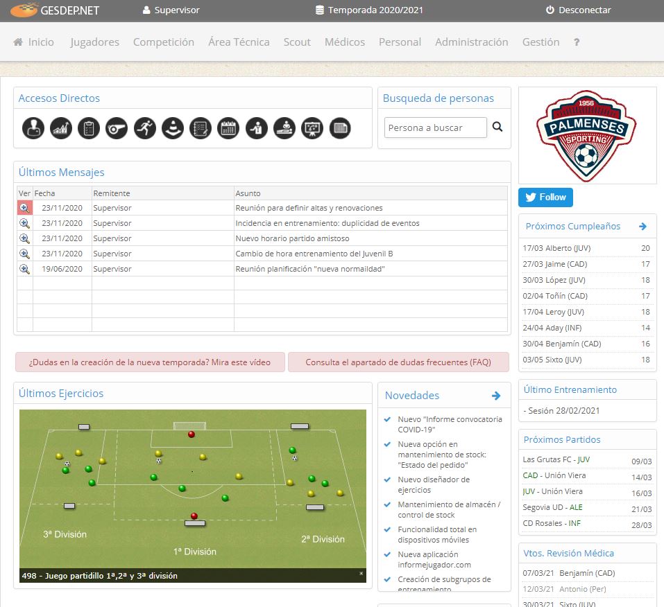 Segunda versión en la web. Año 2014